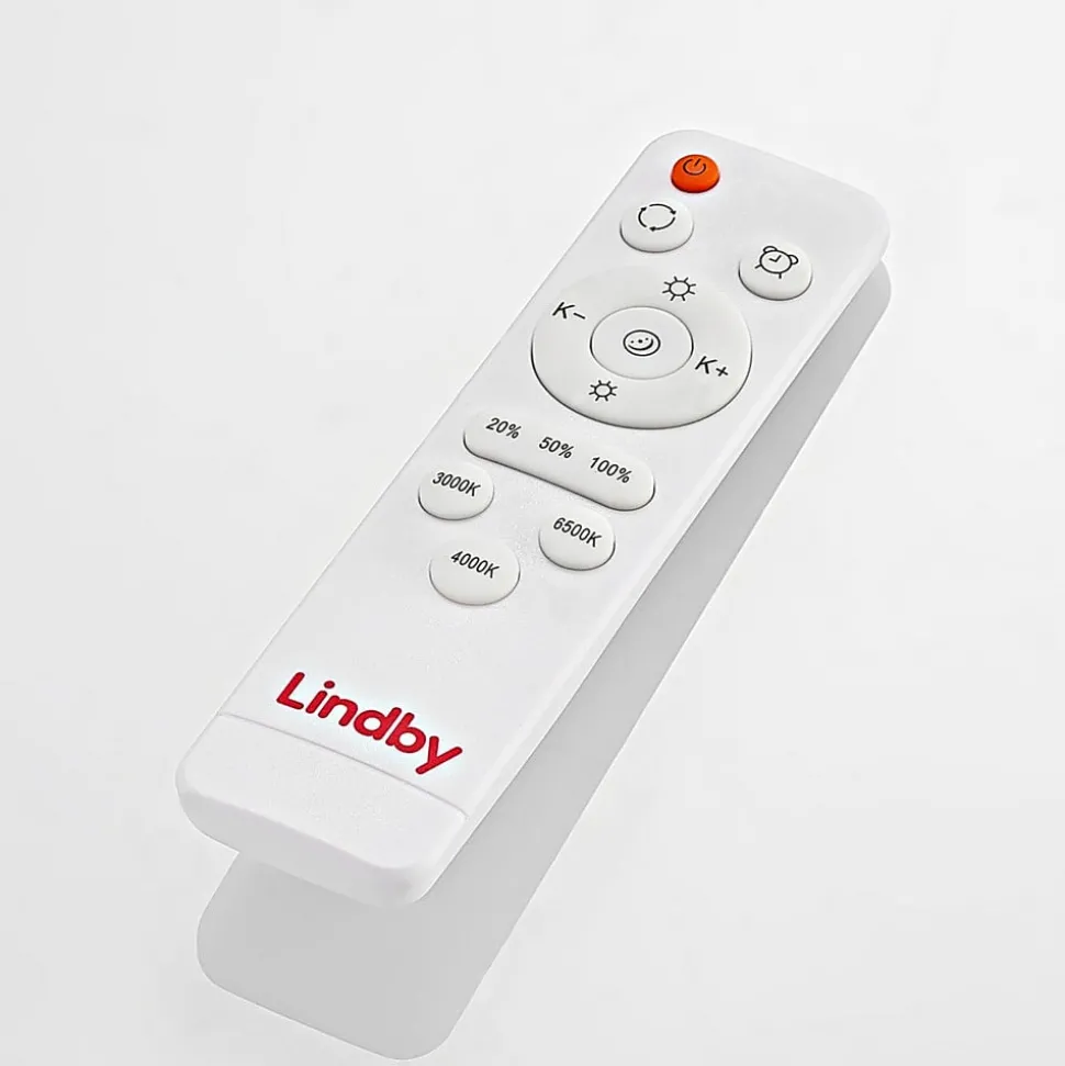 Lindby LED plafondlamp Gracjan, zwart, metaal, CCT, Ø45cm