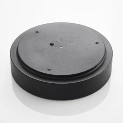 Lindby LED plafondlamp Gracjan, zwart, metaal, CCT, Ø45cm