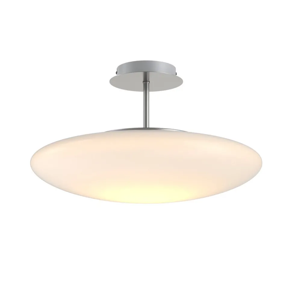 Lindby LED plafondlamp Gunda, wit, glas, Ø 48cm