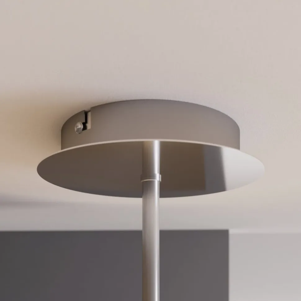 Lindby LED plafondlamp Gunda, wit, glas, Ø 48cm