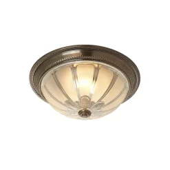 Lindby LED plafondlamp Henja, antiek messing, Ø 32 cm, dimbaar