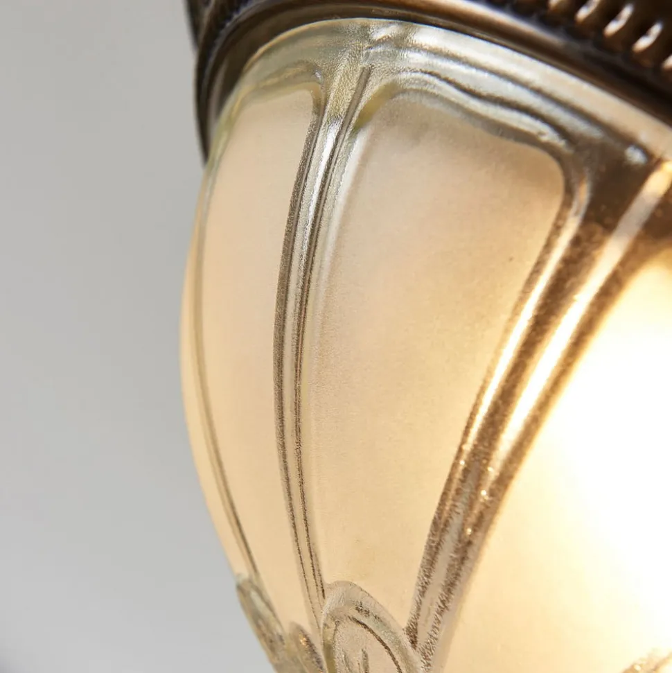 Lindby LED plafondlamp Henja, antiek messing, Ø 32 cm, dimbaar