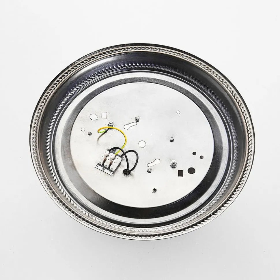 Lindby LED plafondlamp Henja, antiek messing, Ø 32 cm, dimbaar