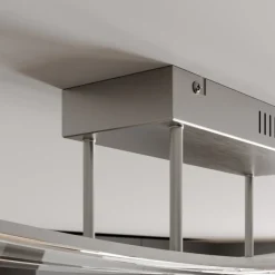 Lindby LED plafondlamp Jarda, glas, 134 cm lang, dimbaar