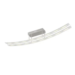 Lindby LED plafondlamp Jarda, glas, 134 cm lang, dimbaar