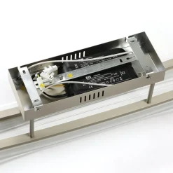 Lindby LED plafondlamp Jarda, glas, 134 cm lang, dimbaar