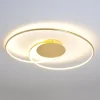 Lindby LED plafondlamp Joline, Ø 74 cm, goudkleurig, metaal