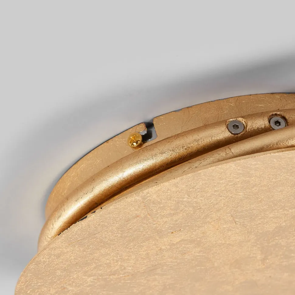 Lindby LED plafondlamp Joline, Ø 74 cm, goudkleurig, metaal