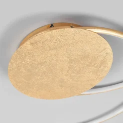 Lindby LED plafondlamp Joline, Ø 74 cm, goudkleurig, metaal