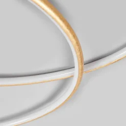 Lindby LED plafondlamp Joline, Ø 74 cm, goudkleurig, metaal