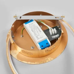 Lindby LED plafondlamp Joline, Ø 74 cm, goudkleurig, metaal