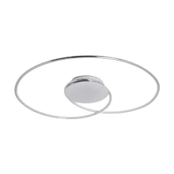Lindby LED plafondlamp Joline, Ø 74 cm, chroomkleurig, metaal