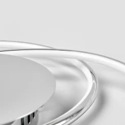 Lindby LED plafondlamp Joline, set van 2, Ø 46 cm, chroomkleurig