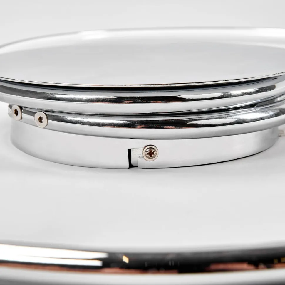 Lindby LED plafondlamp Joline, set van 2, Ø 46 cm, chroomkleurig