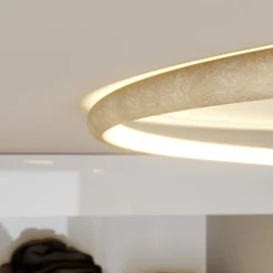 Lindby LED plafondlamp Joline, Ø 45 cm, goudkleurig, metaal