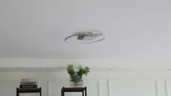 Lindby LED plafondlamp Joline, Ø 46 cm, chroomkleurig, metaal