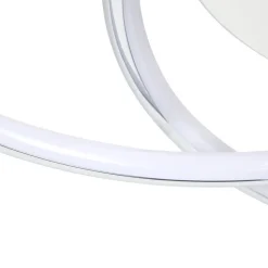 Lindby LED plafondlamp Joline, Ø 46 cm, chroomkleurig, metaal