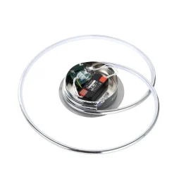 Lindby LED plafondlamp Joline, Ø 46 cm, chroomkleurig, metaal