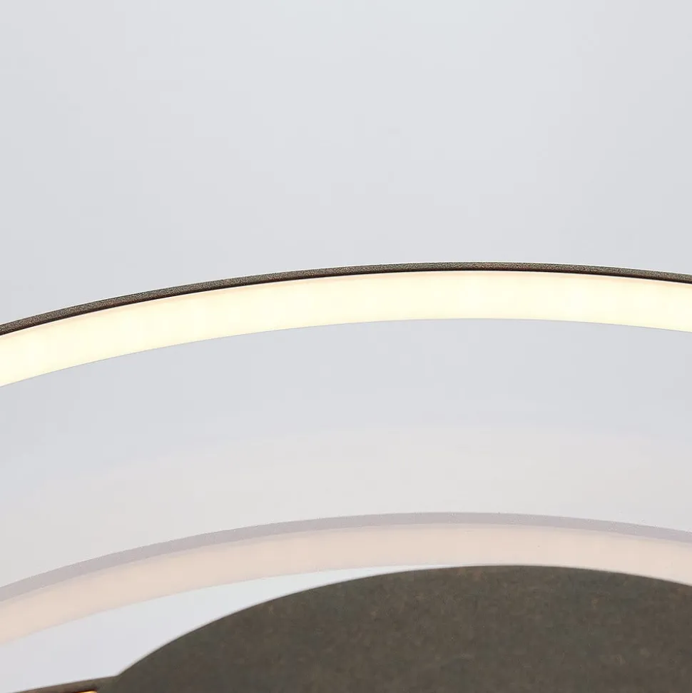 Lindby LED plafondlamp Joline, Ø 45 cm, roestbruin, metaal