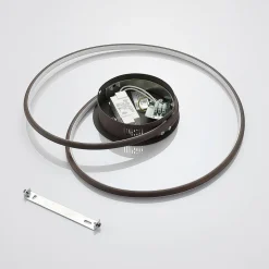 Lindby LED plafondlamp Joline, Ø 45 cm, roestbruin, metaal