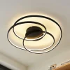 Lindby LED plafondlamp Kateryna, zwart, Ø 60 cm, dimbaar