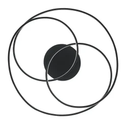 Lindby LED plafondlamp Kateryna, zwart, Ø 60 cm, dimbaar