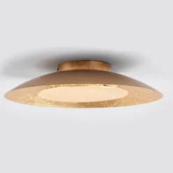 Lindby LED plafondlamp Keti, Ø 35 cm, goud, rond, metaal