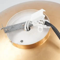 Lindby LED plafondlamp Keti, Ø 35 cm, goud, rond, metaal