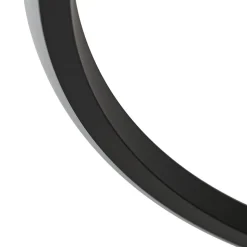 Lindby LED plafondlamp Kyron, zwart, aluminium, dimbaar, Ø45cm