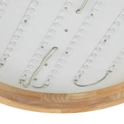 Lindby LED plafondlamp Lanira, Ø 60 cm, hout, afstandsbediening, CCT