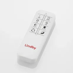 Lindby LED plafondlamp Lanira, Ø 30 cm, hout, afstandsbediening, CCT