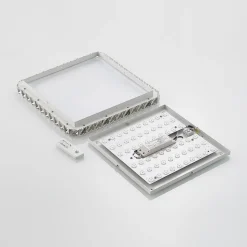 Lindby LED plafondlamp Lorand, kristallen, CCT, afstandsbediening