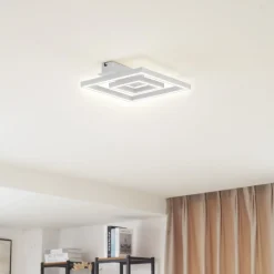 Lindby LED plafondlamp Madamo, wit, 30 cm, 3000K