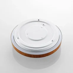 Lindby LED plafondlamp Mendosa, rond, licht hout, Ø 29cm