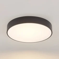 Lindby LED plafondlamp Milada, zwart, CCT, afstandsbediening