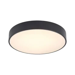 Lindby LED plafondlamp Milada, zwart, CCT, afstandsbediening