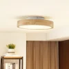 Lindby LED plafondlamp Milada, eiken, CCT, afstandsbediening