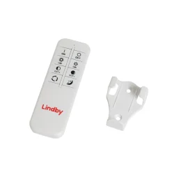 Lindby LED plafondlamp Milada, eiken, CCT, afstandsbediening