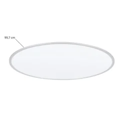 Lindby LED plafondlamp Narima, 4.000 K, Ø 100 cm, zilver