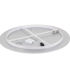 Lindby LED plafondlamp Narima, 4.000 K, Ø 100 cm, zilver