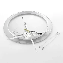 Lindby LED plafondlamp Narima, 4.000 K, Ø 80 cm, zilver