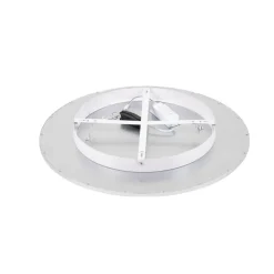 Lindby LED plafondlamp Narima, 4.000 K, Ø 60 cm, zilver