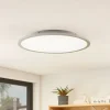 Lindby LED plafondlamp Narima, 4.000 K, Ø 50 cm, zilver