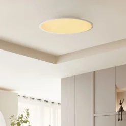 Lindby LED plafondlamp Narima, CCT, Ø 60 cm, zilver