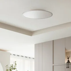 Lindby LED plafondlamp Narima, CCT, Ø 60 cm, zilver