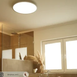 Lindby LED plafondlamp Narima, CCT, Ø 60 cm, zilver