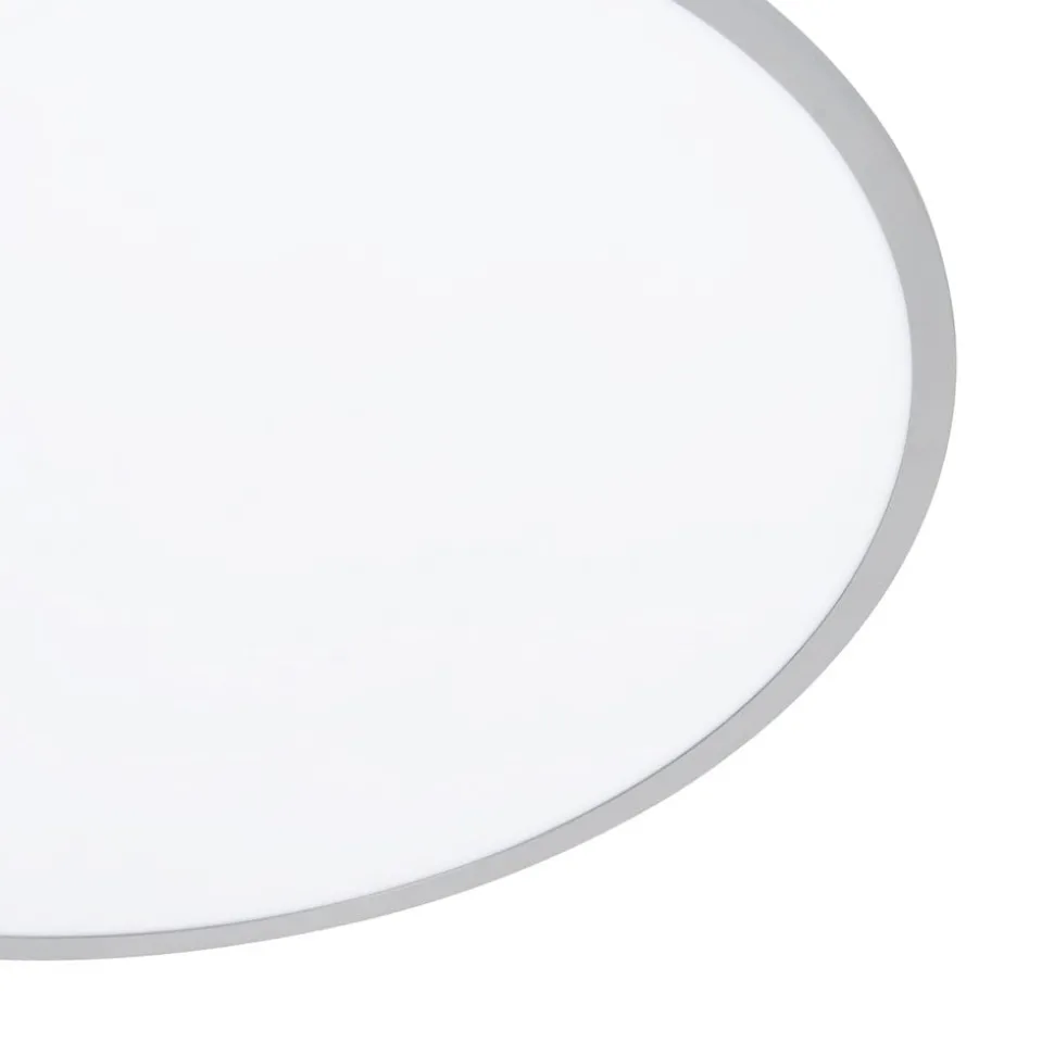 Lindby LED plafondlamp Narima, CCT, Ø 80 cm, zilver