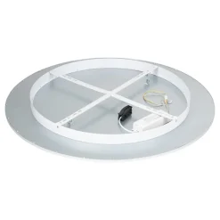 Lindby LED plafondlamp Narima, CCT, Ø 80 cm, zilver