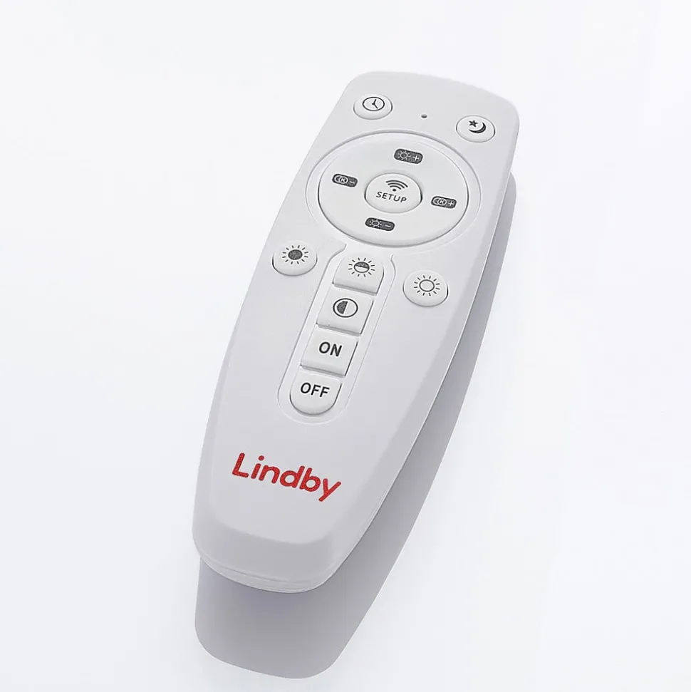 Lindby LED plafondlamp Narima, CCT, Ø 80 cm, zilver