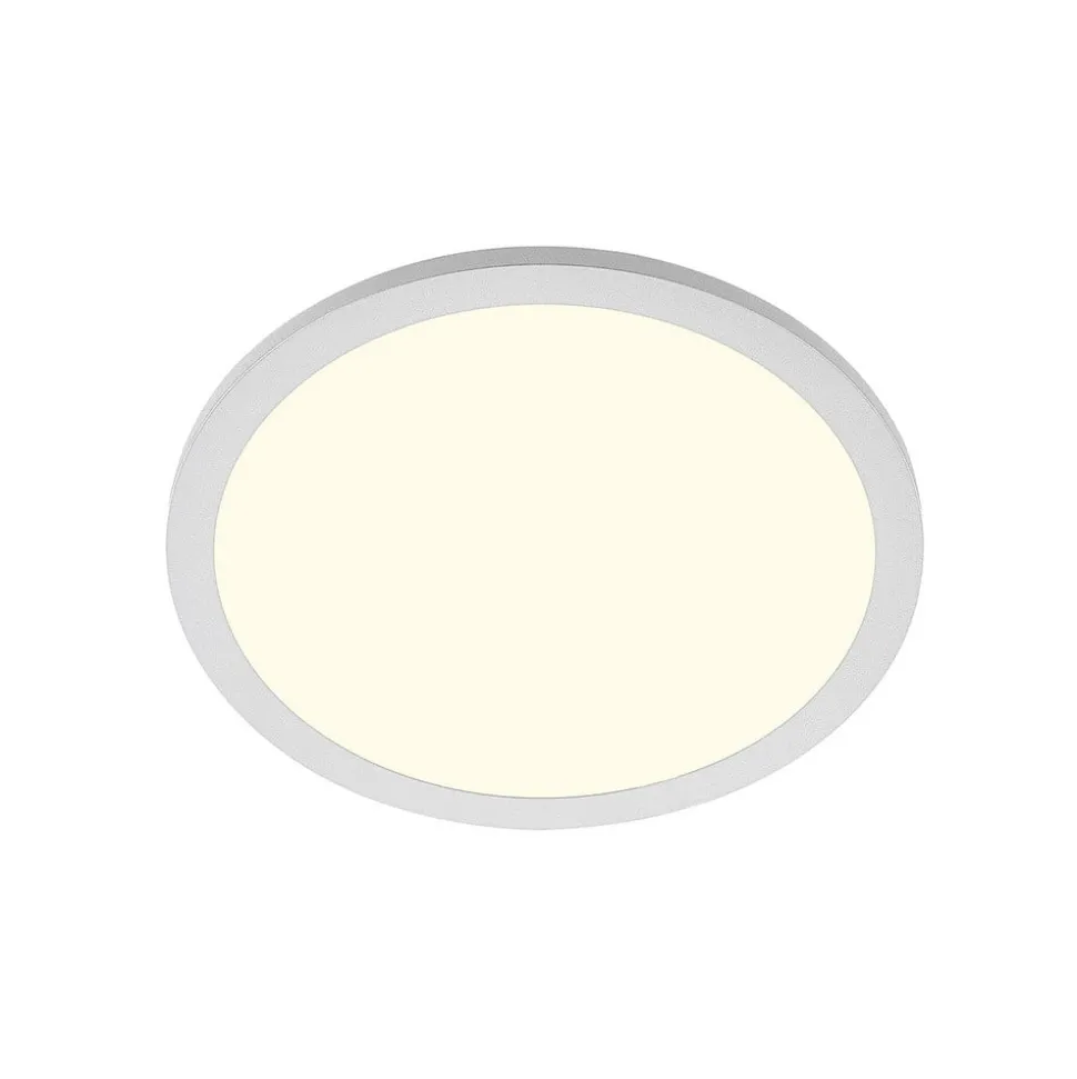 Lindby LED plafondlamp Narima, 4.000 K, Ø 30 cm, zilver